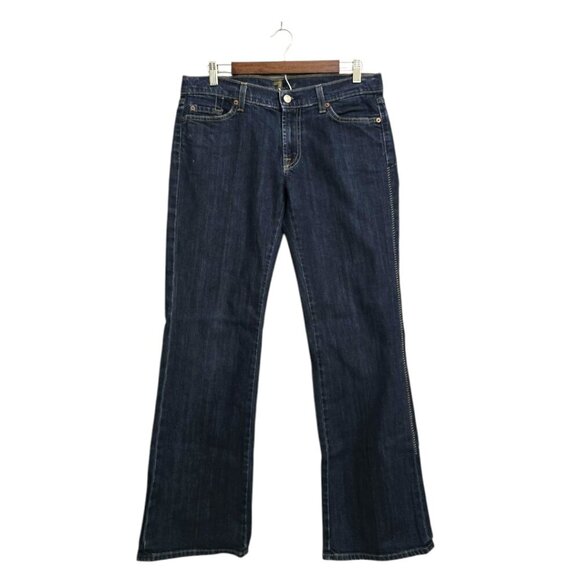 7 For All Mankind Mid-Rise Bootcut Jeans Sz 31 - Picture 1 of 11